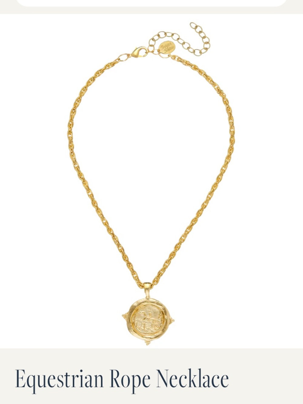 Susan Shaw Equestrian Rope Chain Necklace - Women's Jewelry - Picture 2 of 7